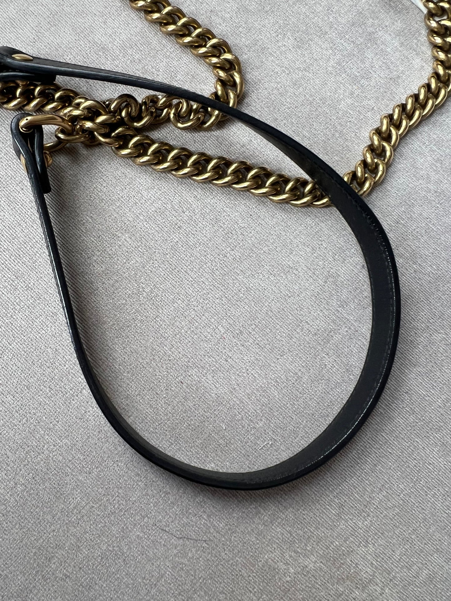 Gucci GG Black Marmont Medium Shoulder Bag
