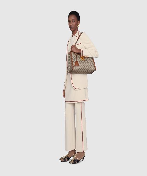 Gucci Padlock Medium GG Shoulder Beige/Ebony Brown