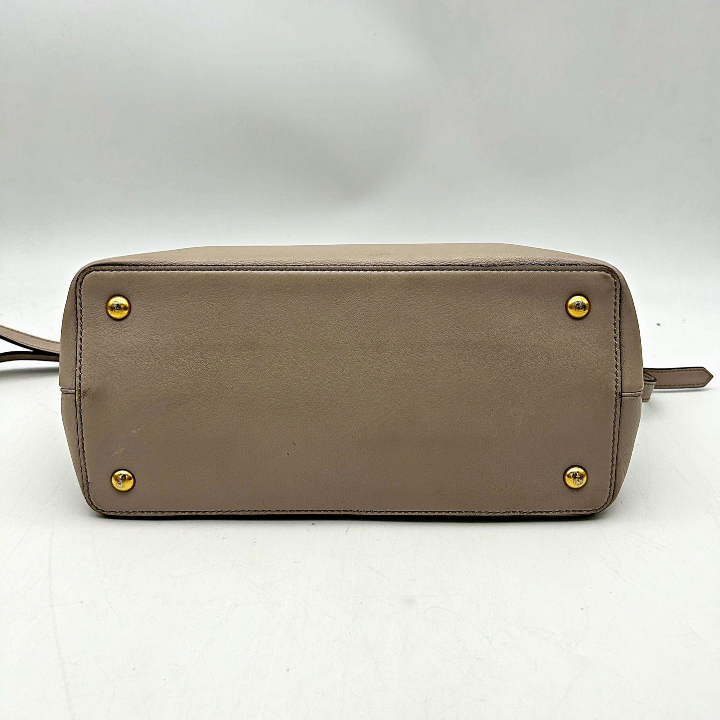 FENDI Vitello Dolce Century Petite 2Jours Tote Grigio Polvere Ciclamino LA10258