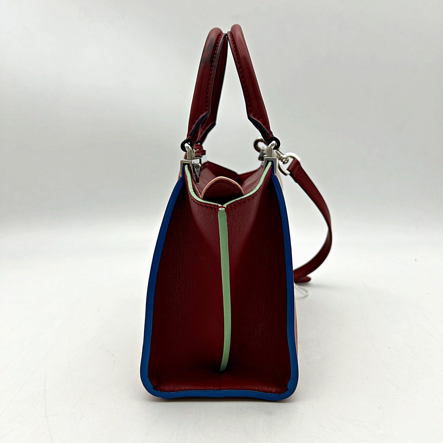 FENDI Vitello Dolce Mini 3jours Tote Ribes LA11557