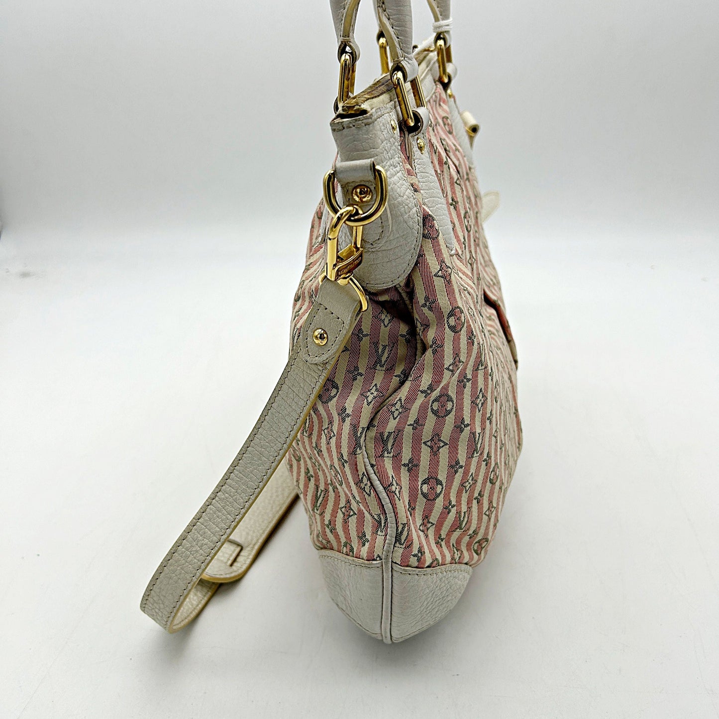 Pre-owned LOUIS VUITTON Mini Lin Croisette Marina PM Rouge LA5549