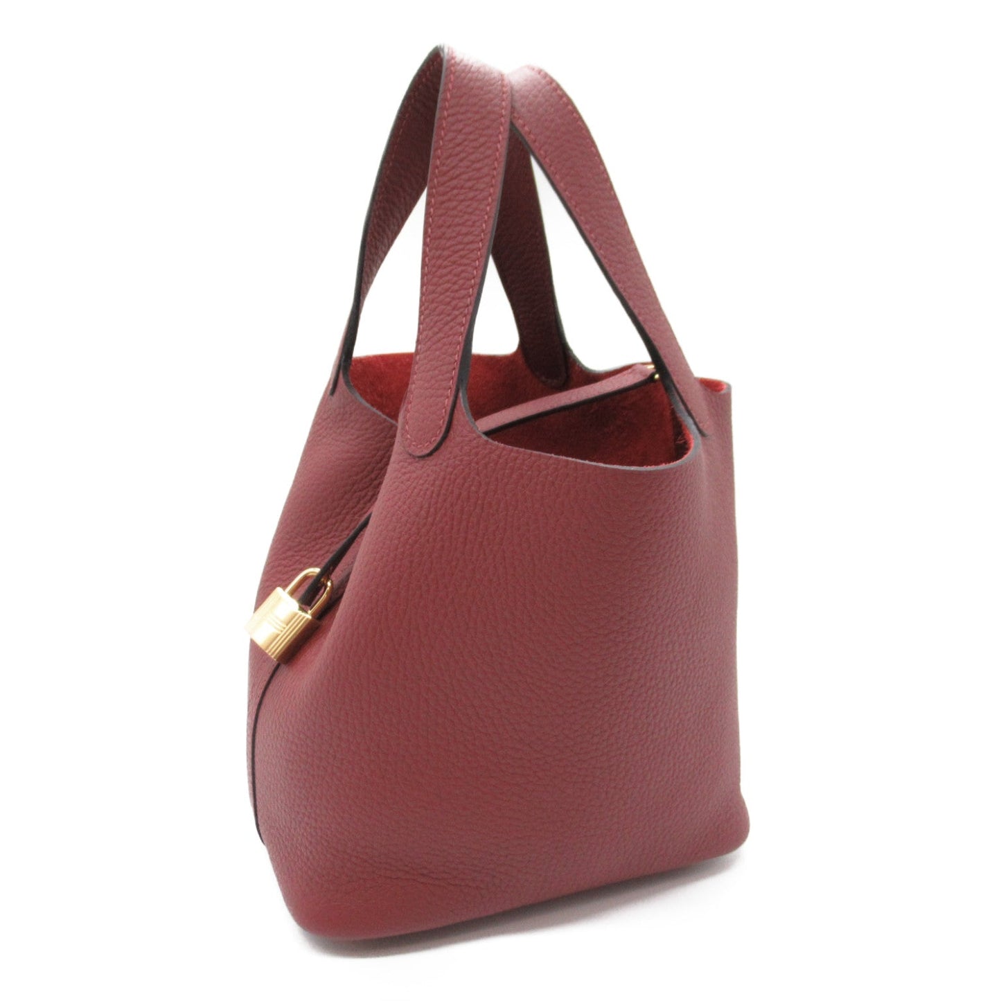 Hermes Picotin Lock PM Rouge Handbag Handbag Clemence Red