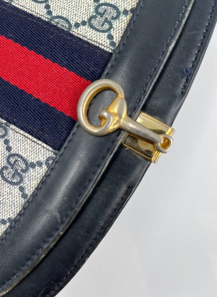 Vintage Gucci Canvas Crossbody Bag