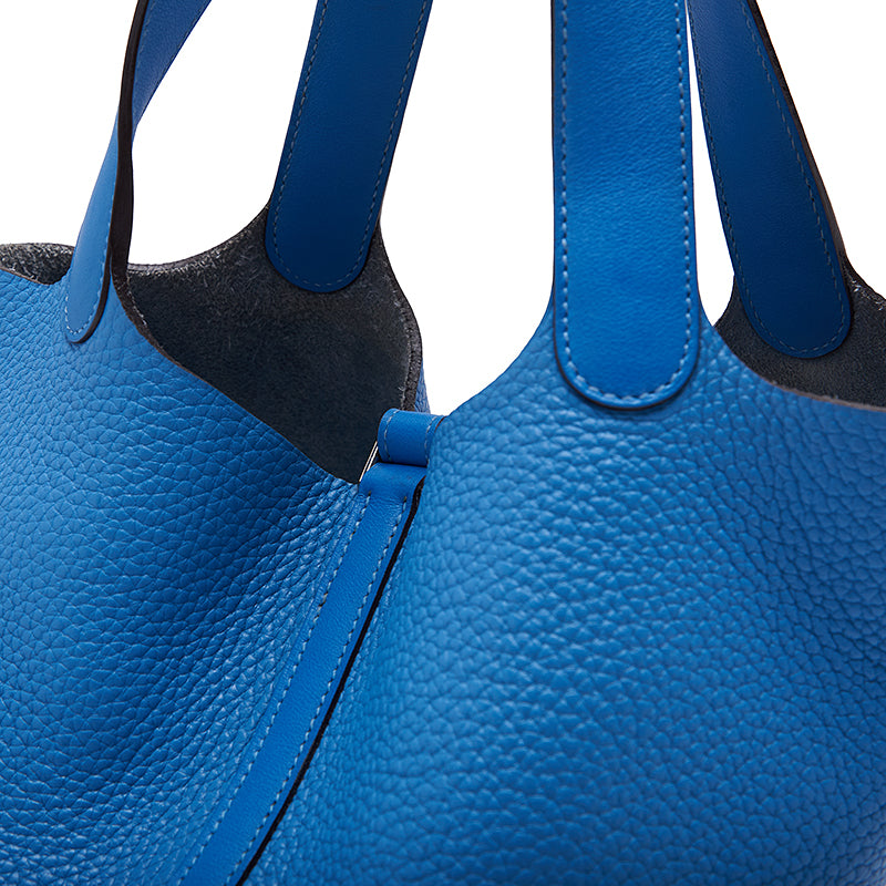 HERMES Picotin Lock MM Handbag Clemence Blue Paradise Blue Paradise Handbag Handbag Lady Handbag Hybrid 【 Ship】 Himalan Bookstore Online