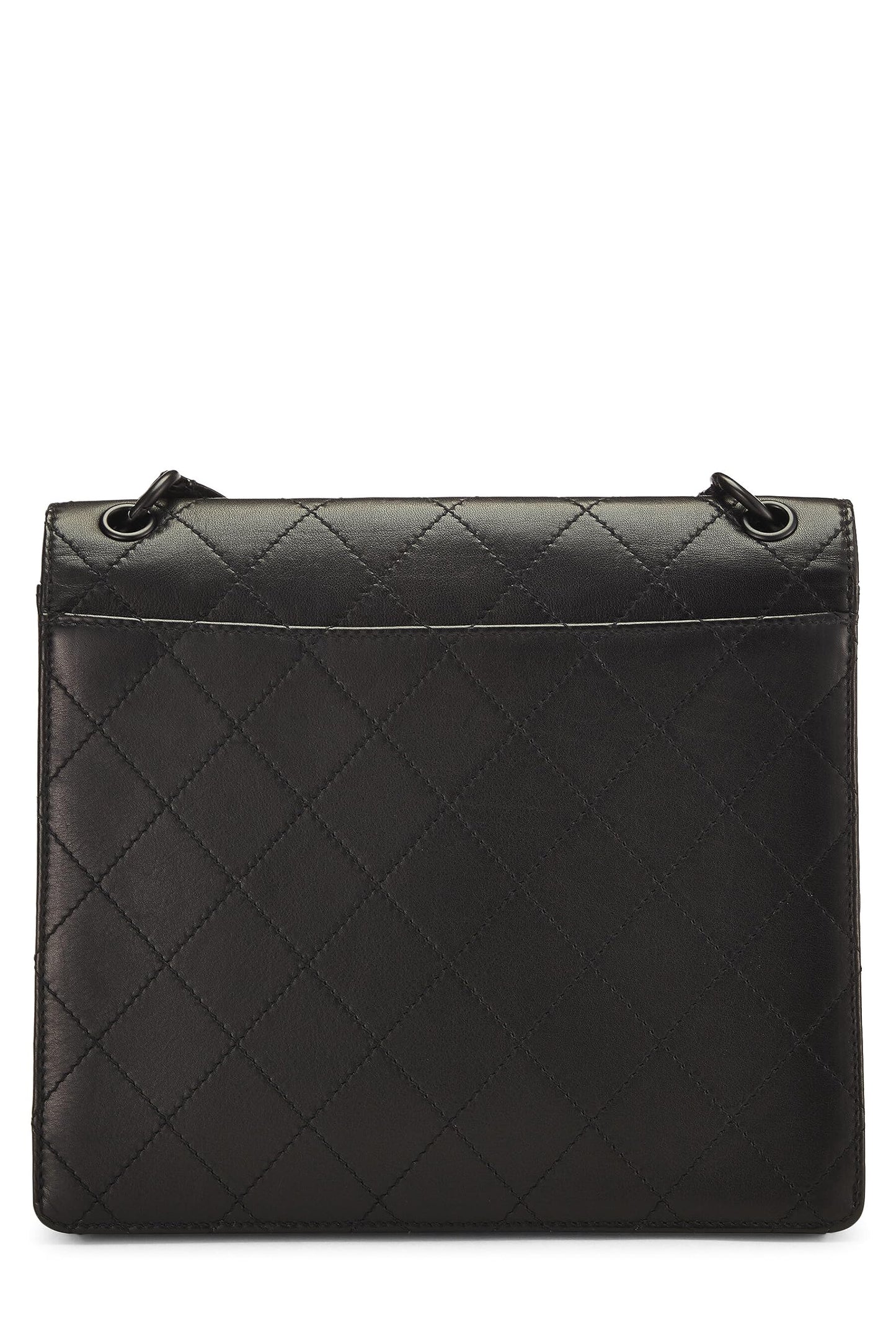 Chanel, Black Lambskin Shoulder Bag, Black