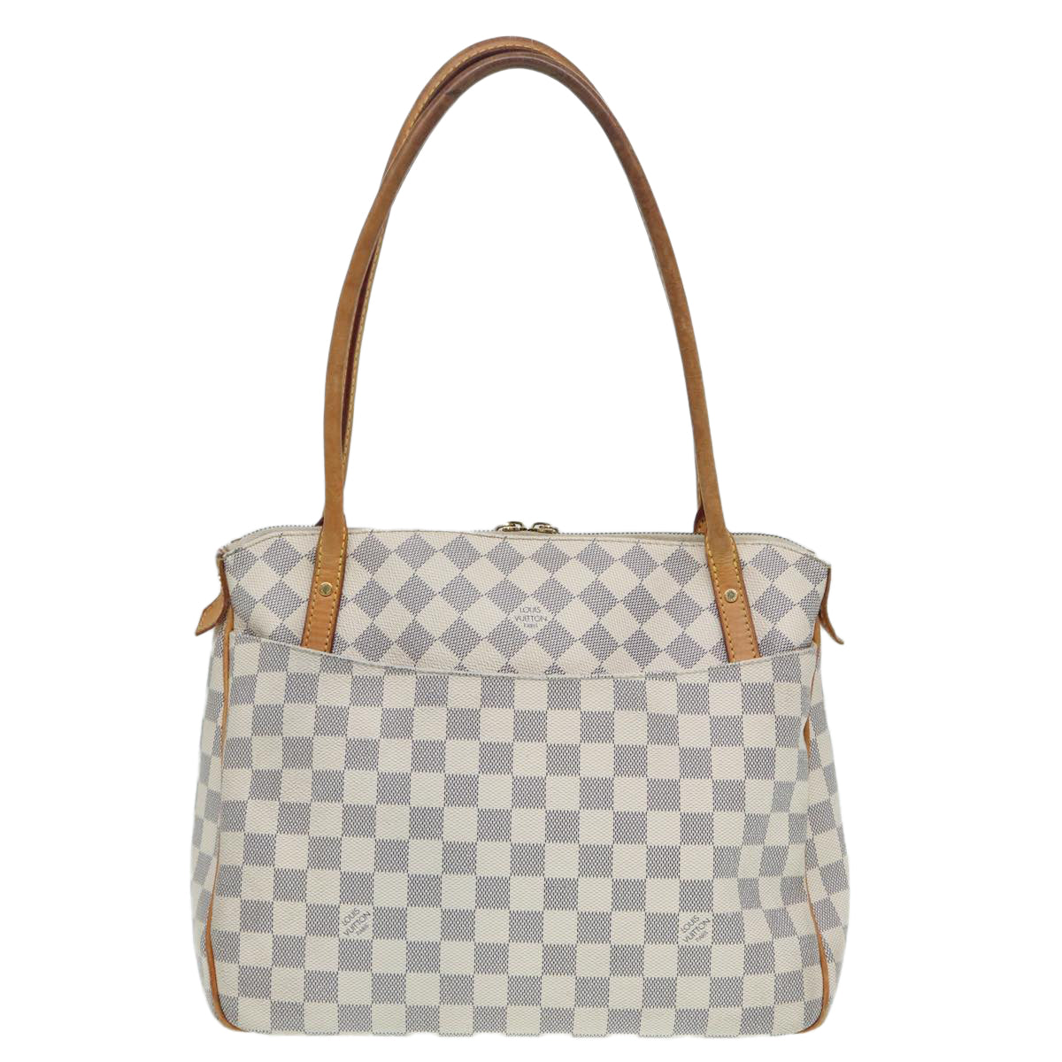 LOUIS VUITTON Damier Azur Figueri PM Shoulder Bag N41176 LV Auth 84977