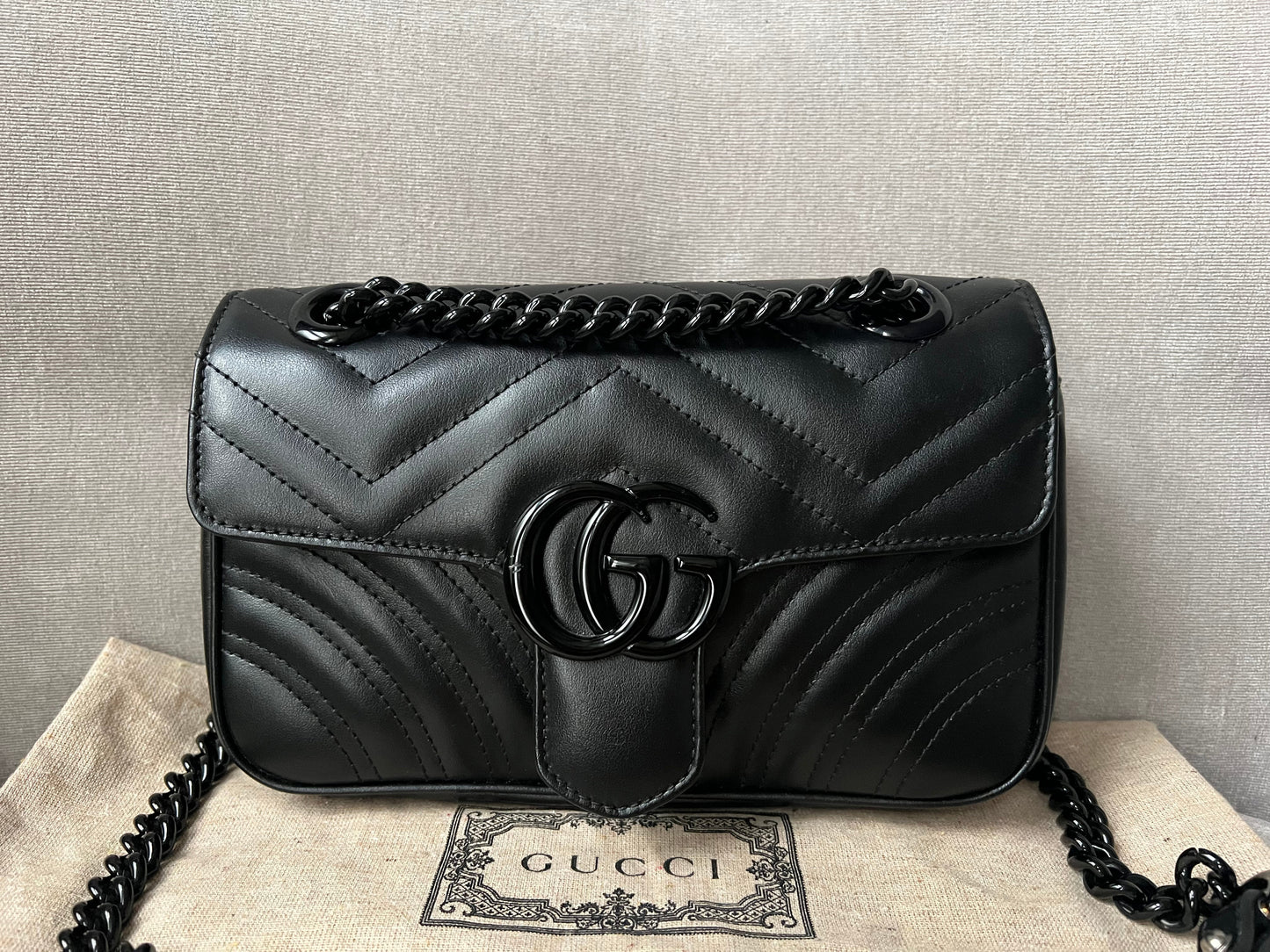 Gucci GG Black Marmont Mini Shoulder Bag