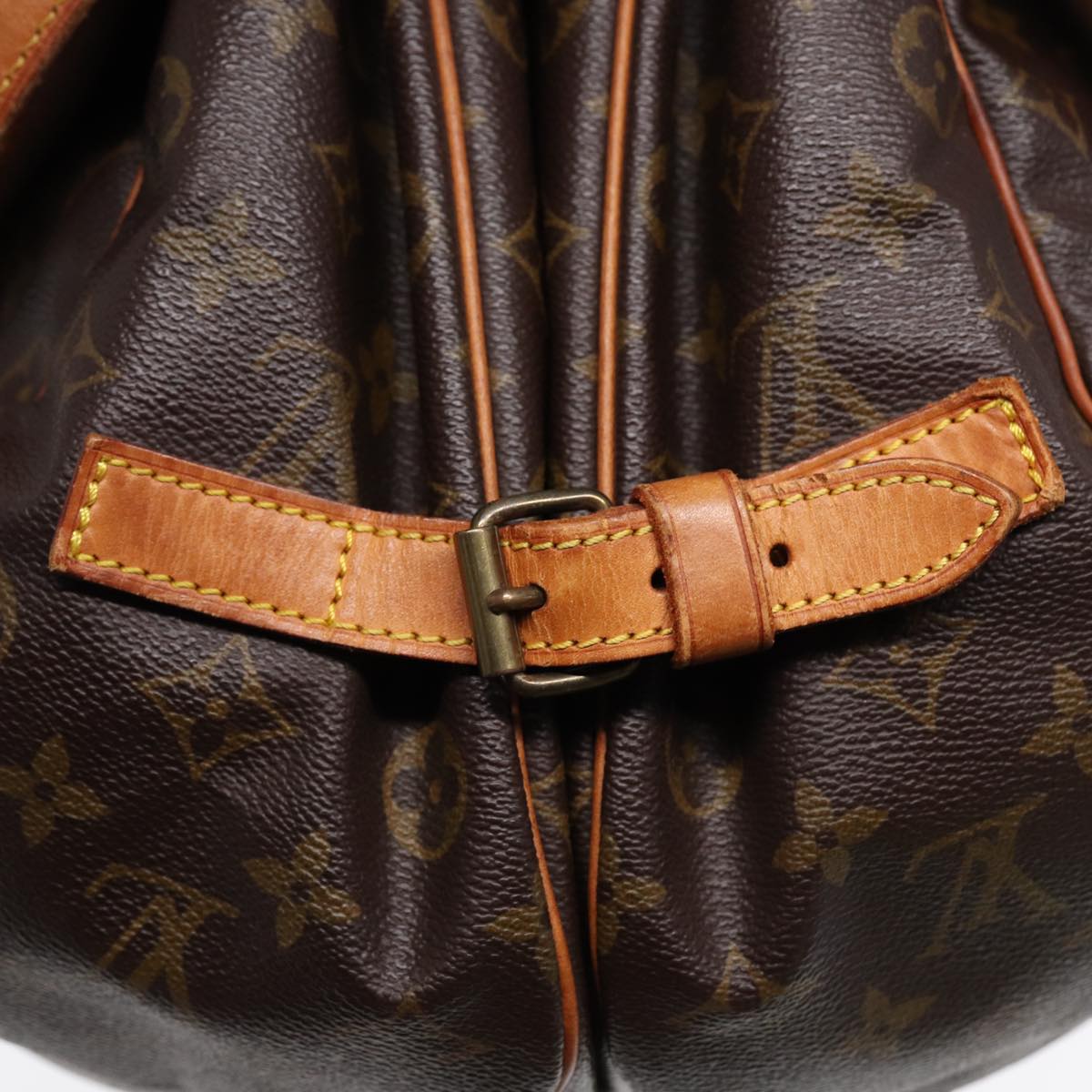 LOUIS VUITTON Monogram Saumur 35 Shoulder Bag M42254 LV Auth 86091