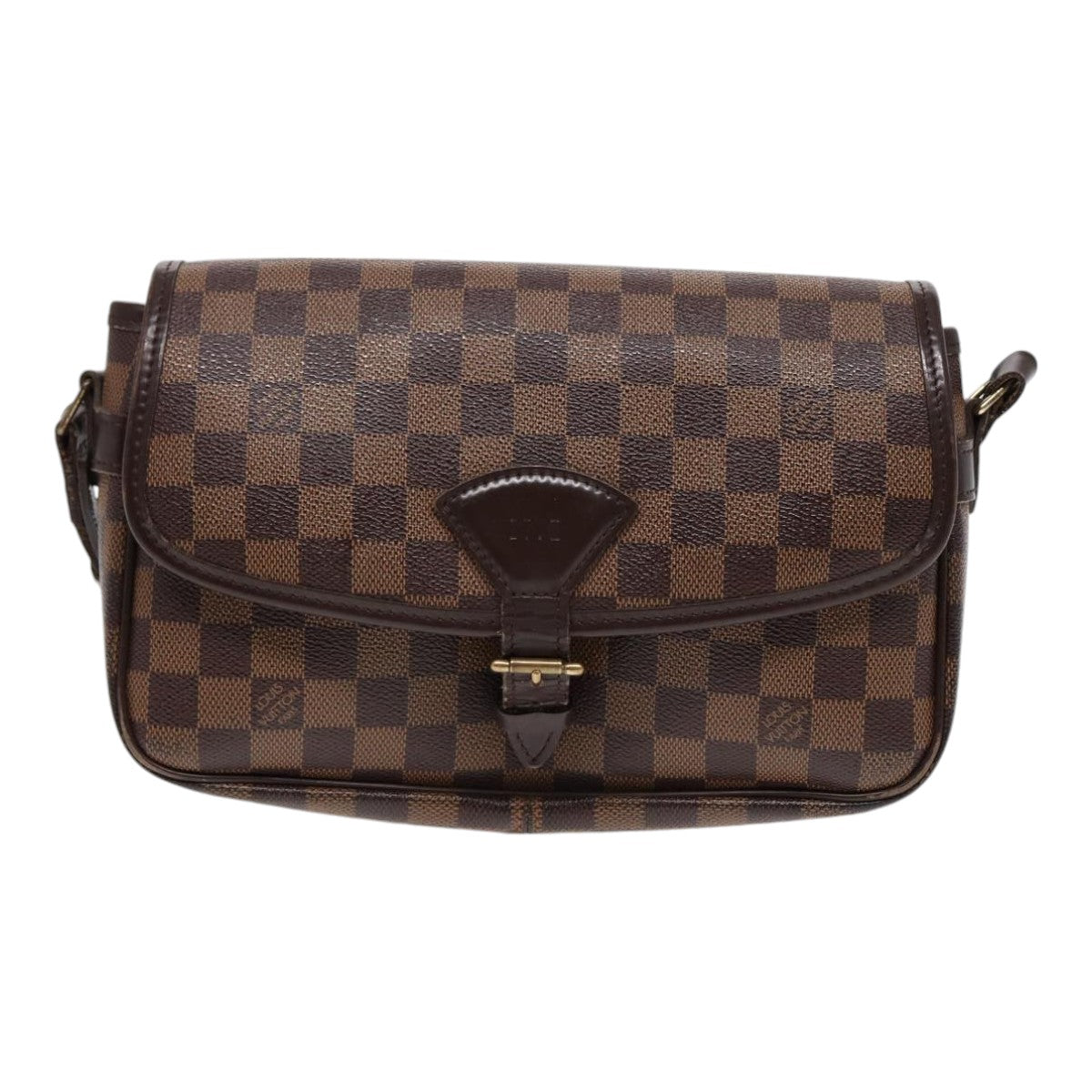 LOUIS VUITTON Damier Ebene Sologne Shoulder Bag N48079 LV Auth 86140