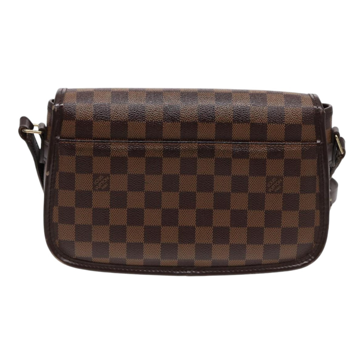 LOUIS VUITTON Damier Ebene Sologne Shoulder Bag N48079 LV Auth 86140