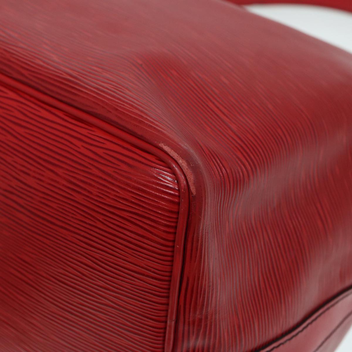 LOUIS VUITTON Epi Petit Noe Shoulder Bag Red M44107 LV Auth 86578