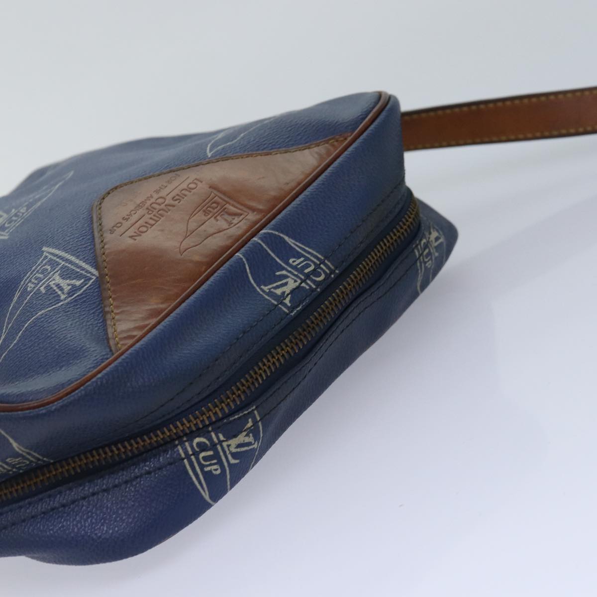 LOUIS VUITTON LV Cup Sac San Diego Shoulder Bag Blue M80010 LV Auth 86651