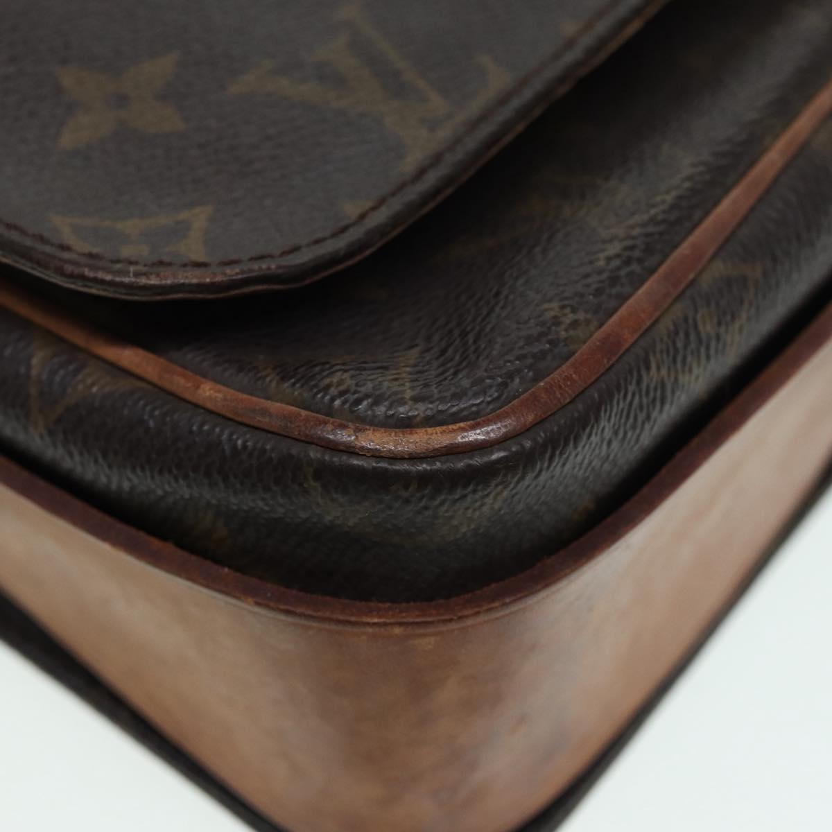 LOUIS VUITTON Monogram Cartouchiere GM Shoulder Bag M51252 LV Auth 86783