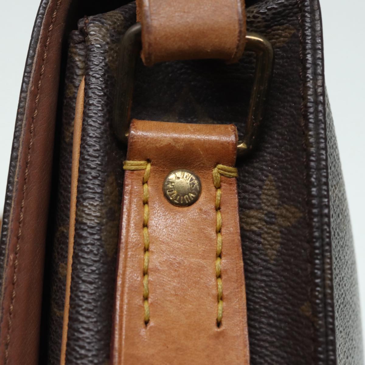 LOUIS VUITTON Monogram Cartouchiere GM Shoulder Bag M51252 LV Auth 86783