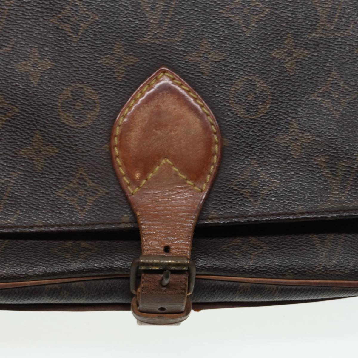 LOUIS VUITTON Monogram Cartouchiere GM Shoulder Bag M51252 LV Auth 86783