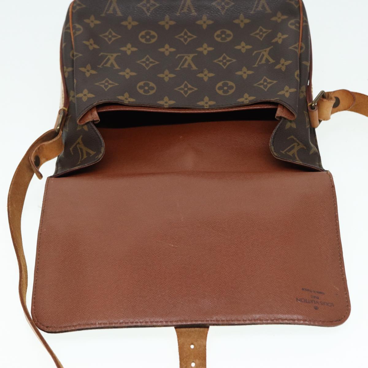 LOUIS VUITTON Monogram Cartouchiere GM Shoulder Bag M51252 LV Auth 86787