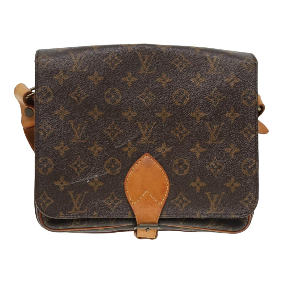 LOUIS VUITTON Monogram Cartouchiere GM Shoulder Bag M51252 LV Auth 86787