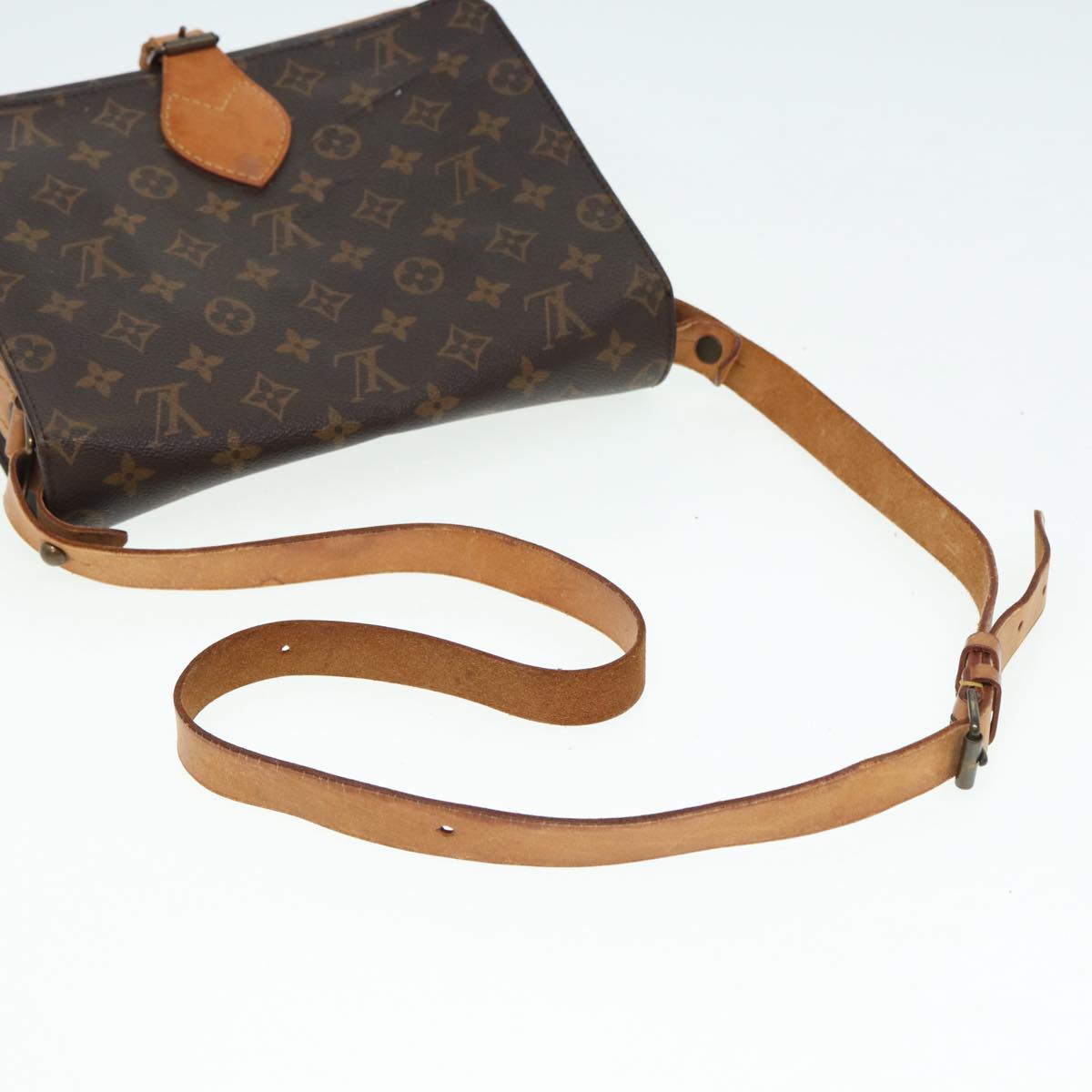 LOUIS VUITTON Monogram Cartouchiere GM Shoulder Bag M51252 LV Auth 86787