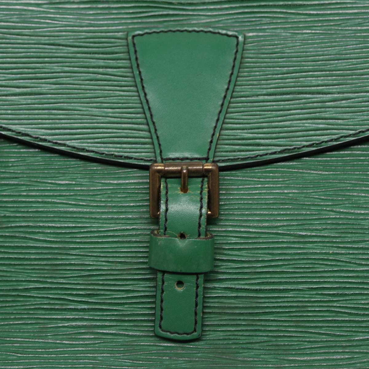 LOUIS VUITTON Epi Jeune Fille MM Shoulder Bag Green M52154 LV Auth 86819