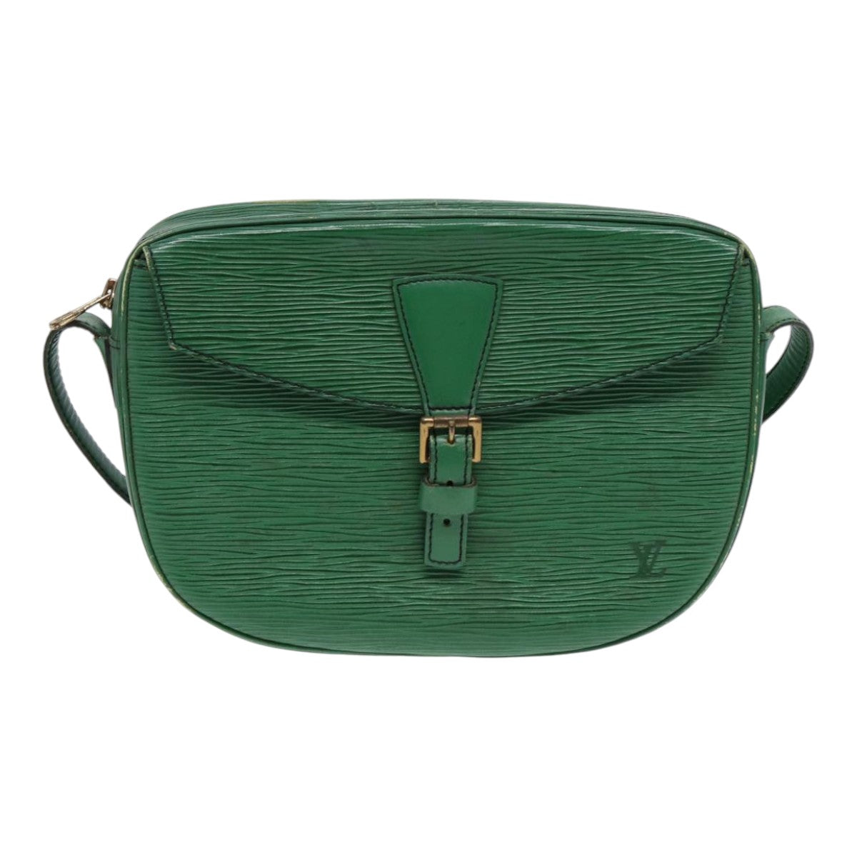LOUIS VUITTON Epi Jeune Fille MM Shoulder Bag Green M52154 LV Auth 86819