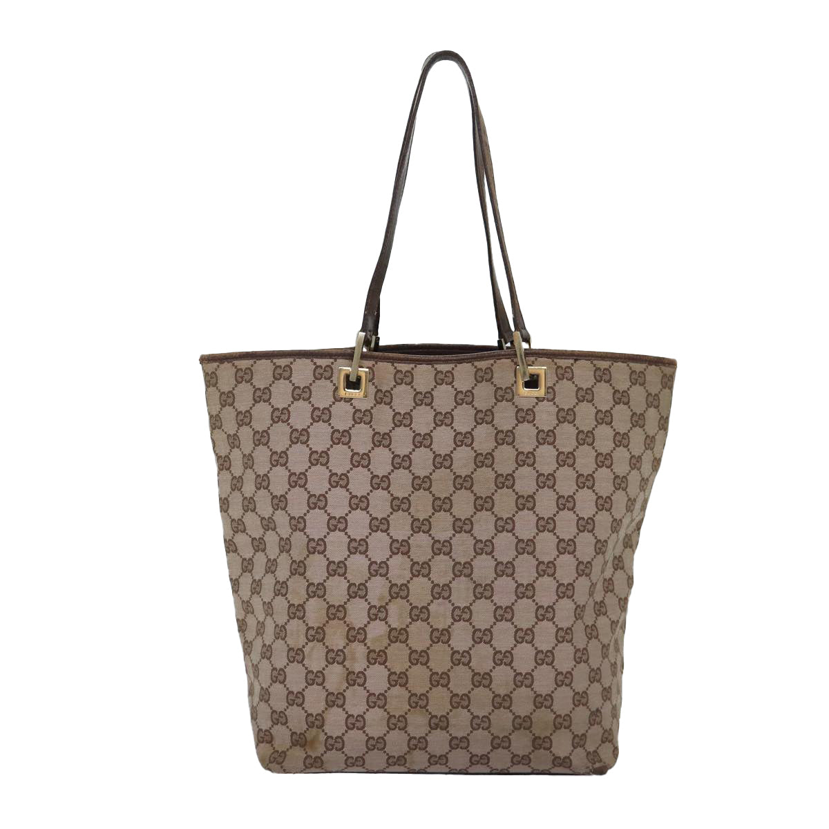 GUCCI GG Canvas Tote Bag Beige 002 1098 Auth 87340