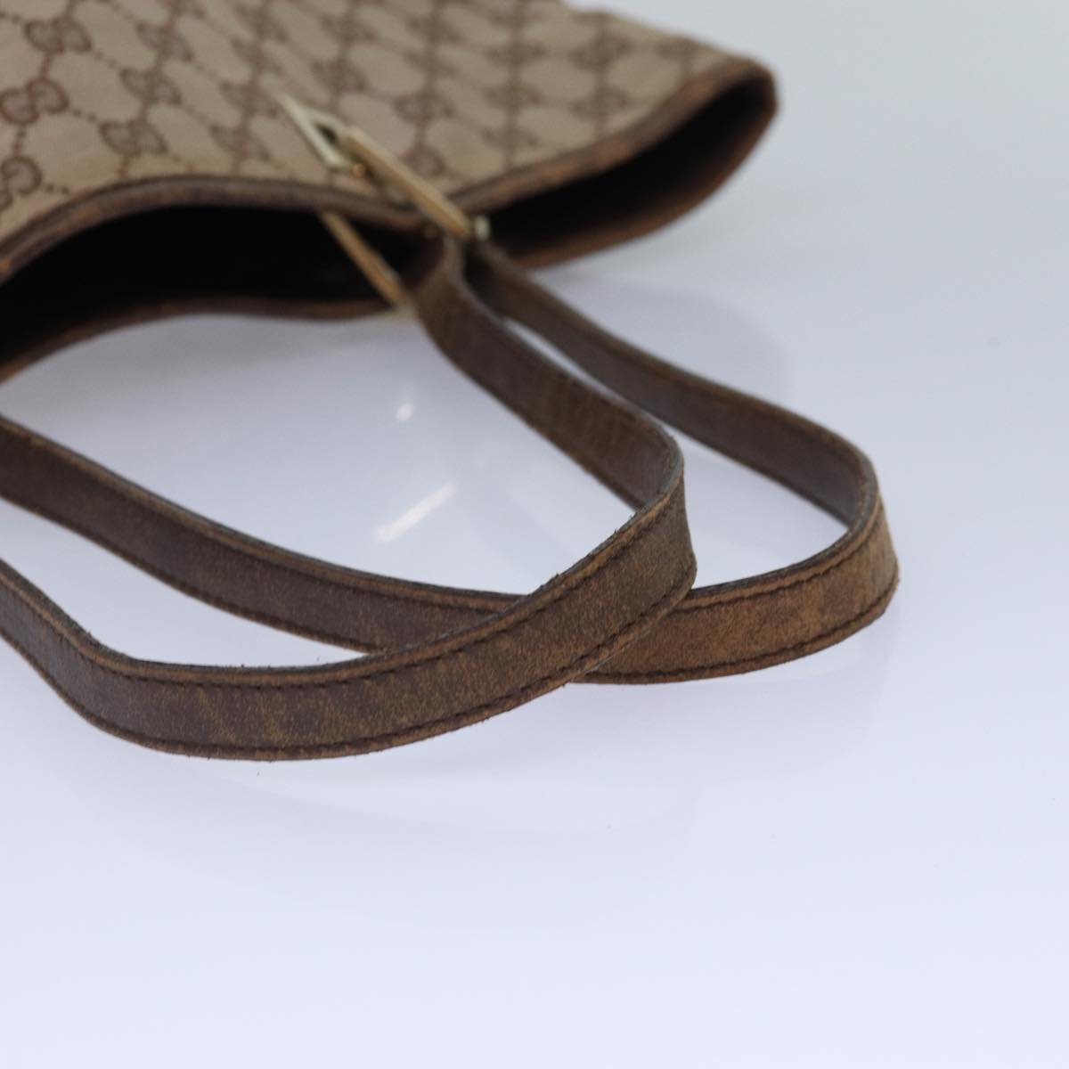 GUCCI GG Canvas Tote Bag Beige 002 1098 Auth 87340