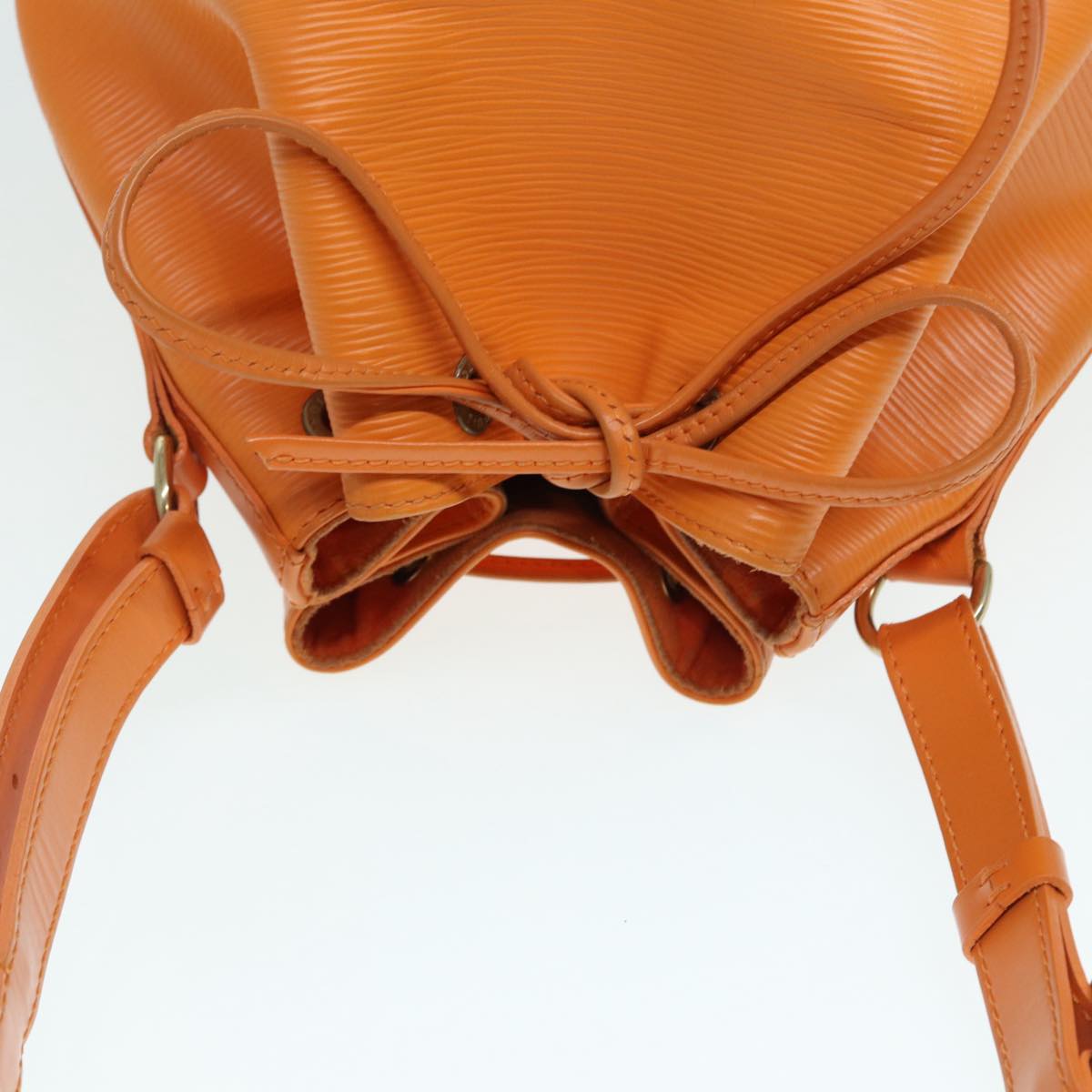 LOUIS VUITTON Epi Petit Noe Shoulder Bag Orange Mandarin M5901H LV Auth 87364