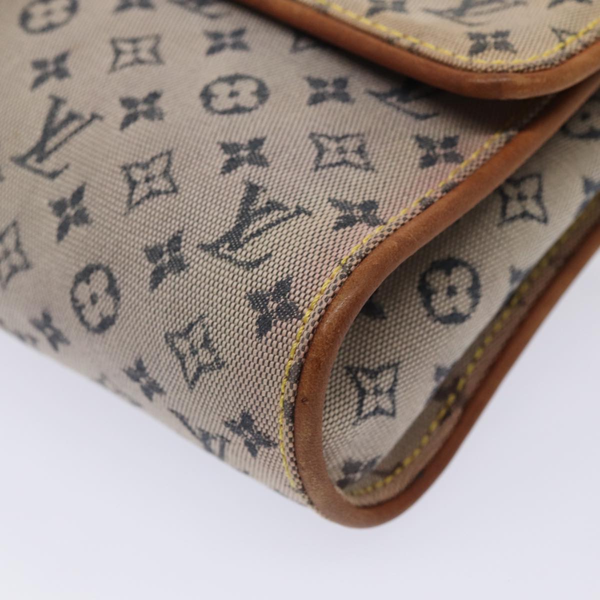 LOUIS VUITTON Monogram Mini Camille Chain Shoulder Bag Blue M92002 LV Auth 87413