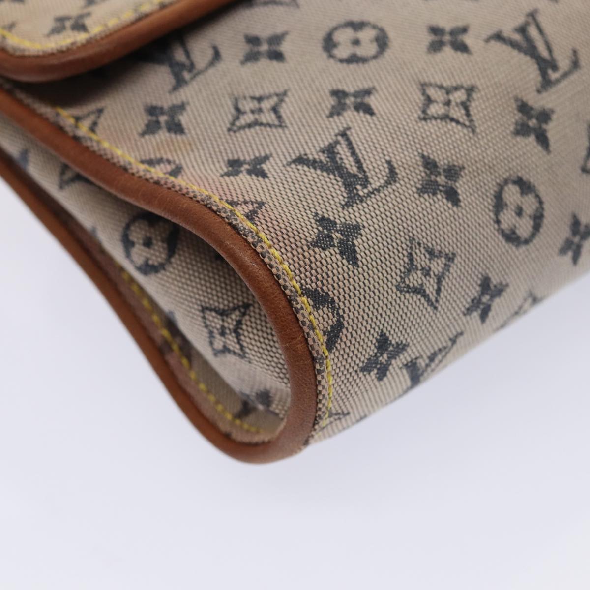 LOUIS VUITTON Monogram Mini Camille Chain Shoulder Bag Blue M92002 LV Auth 87413