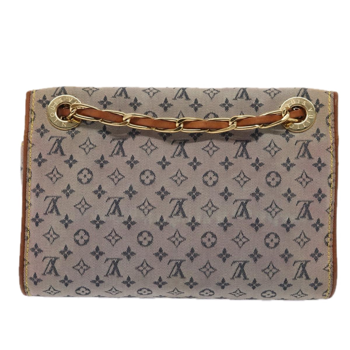 LOUIS VUITTON Monogram Mini Camille Chain Shoulder Bag Blue M92002 LV Auth 87413