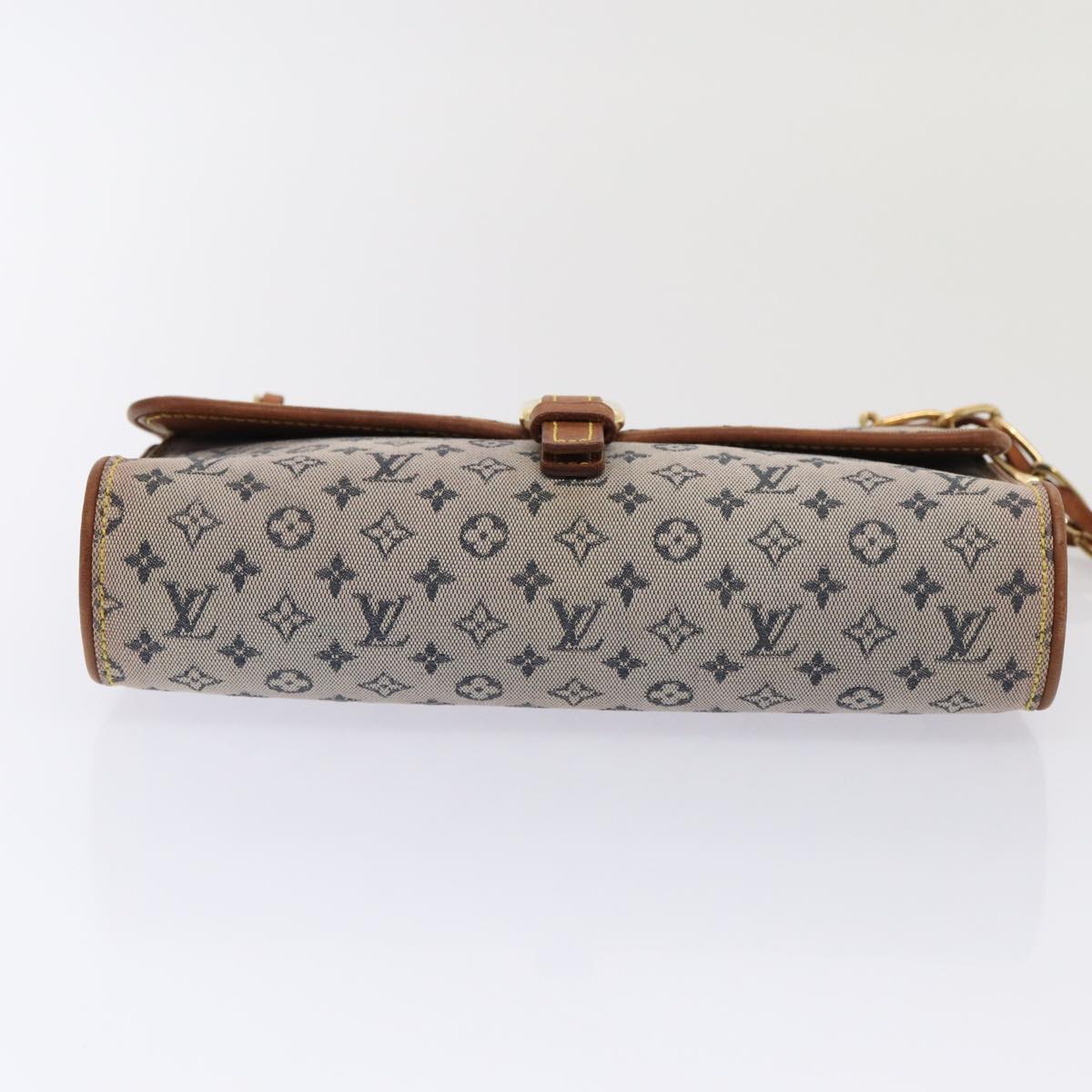 LOUIS VUITTON Monogram Mini Camille Chain Shoulder Bag Blue M92002 LV Auth 87413