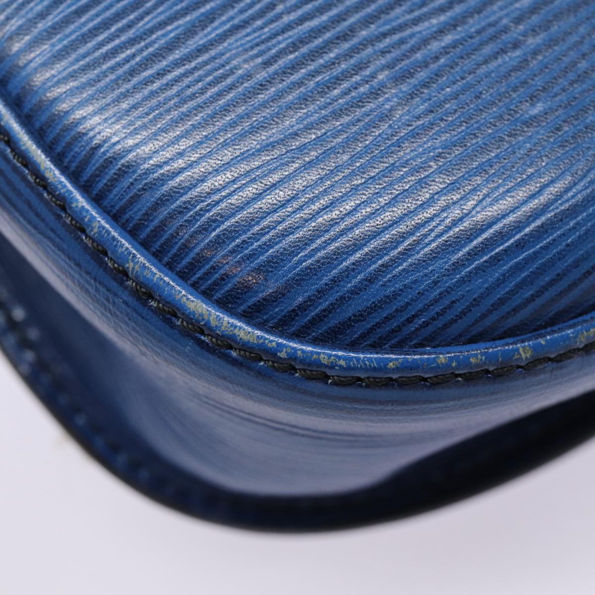 LOUIS VUITTON Epi Saint Cloud GM Shoulder Bag Toledo Blue M52195 LV Auth 87491