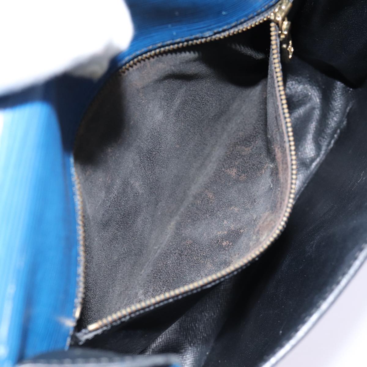 LOUIS VUITTON Epi Saint Cloud GM Shoulder Bag Toledo Blue M52195 LV Auth 87491