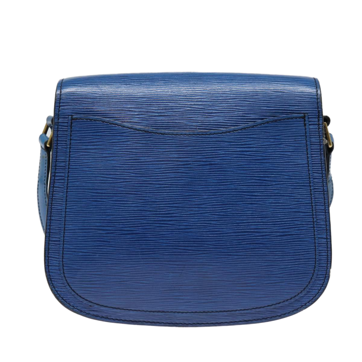 LOUIS VUITTON Epi Saint Cloud GM Shoulder Bag Toledo Blue M52195 LV Auth 87491