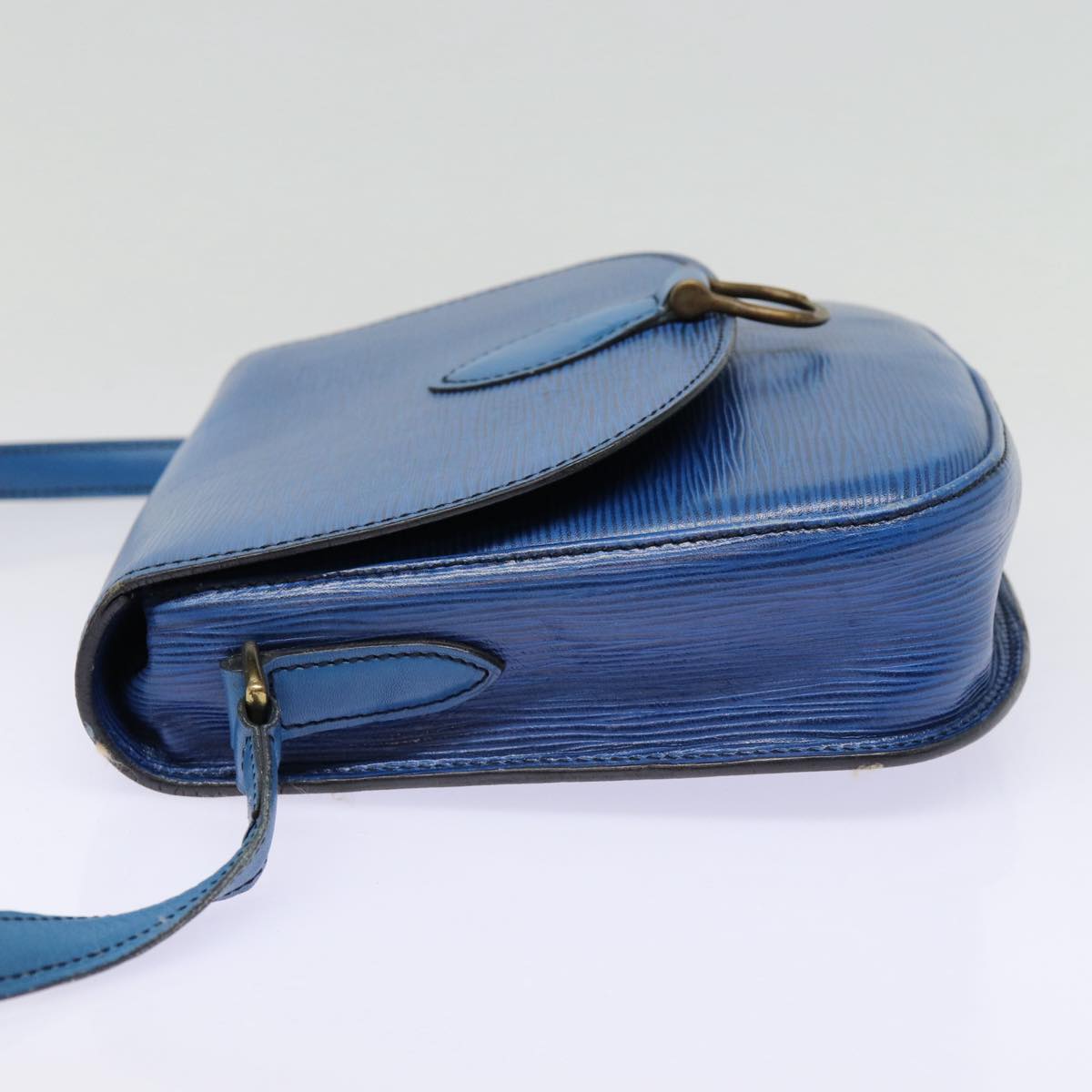 LOUIS VUITTON Epi Saint Cloud GM Shoulder Bag Toledo Blue M52195 LV Auth 87491