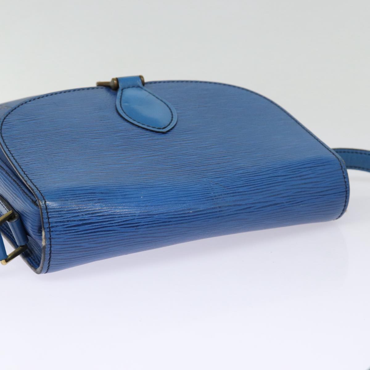 LOUIS VUITTON Epi Saint Cloud GM Shoulder Bag Toledo Blue M52195 LV Auth 87491