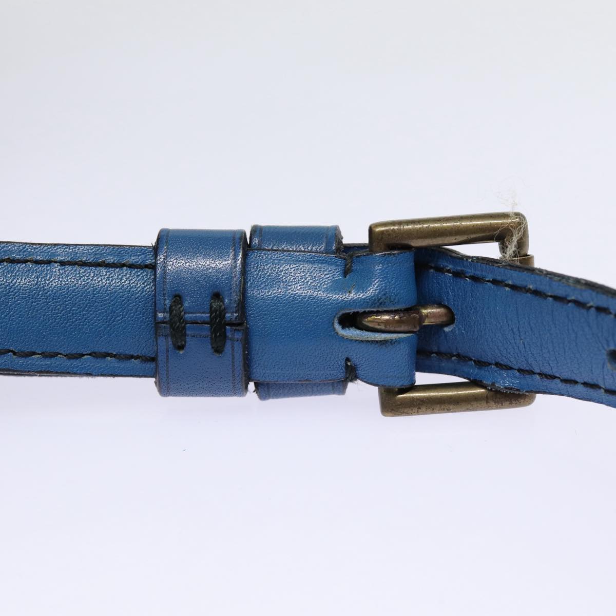 LOUIS VUITTON Epi Saint Cloud GM Shoulder Bag Toledo Blue M52195 LV Auth 87491