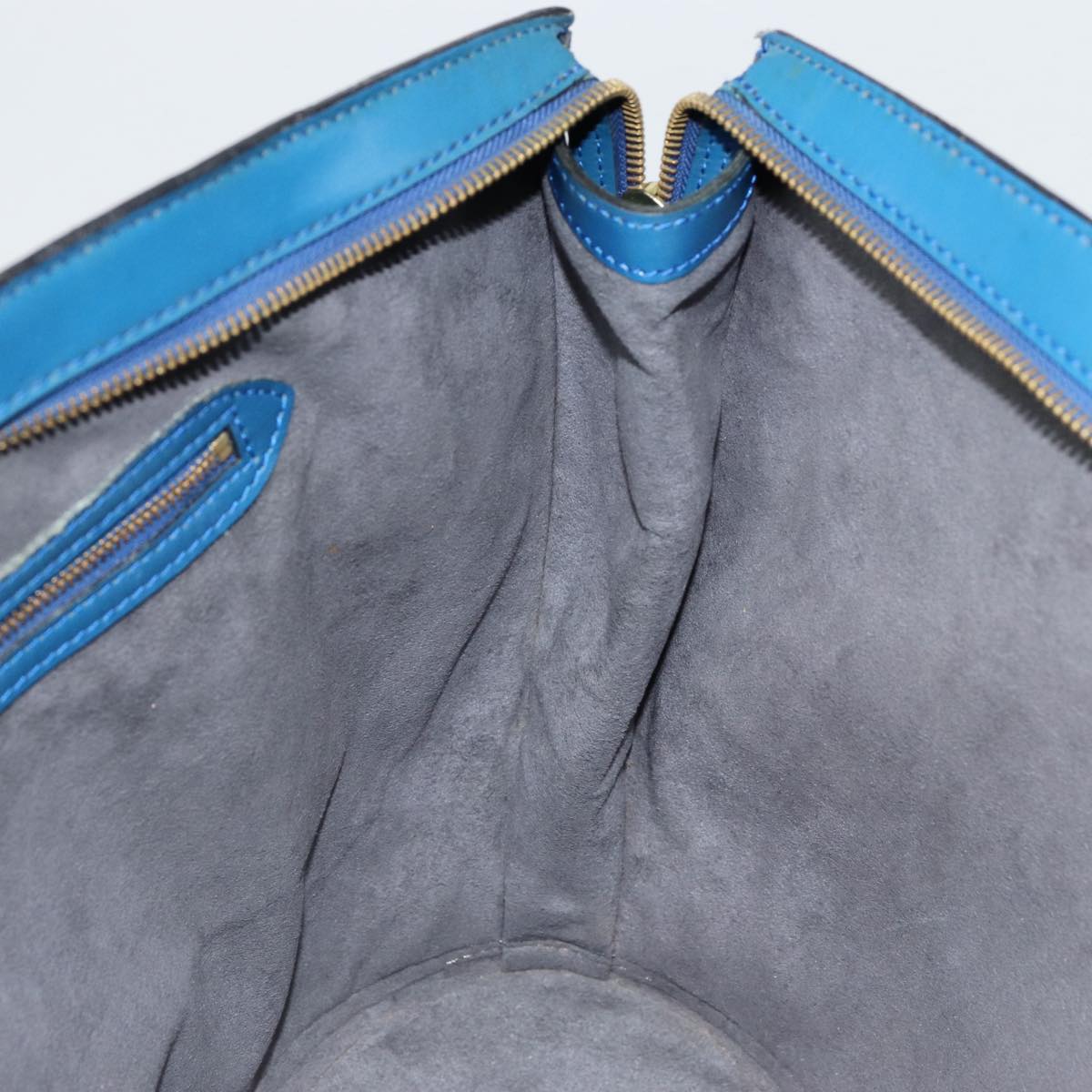 LOUIS VUITTON Epi Saint Jacques Shopping Shoulder Bag Blue M52275 LV Auth 87513