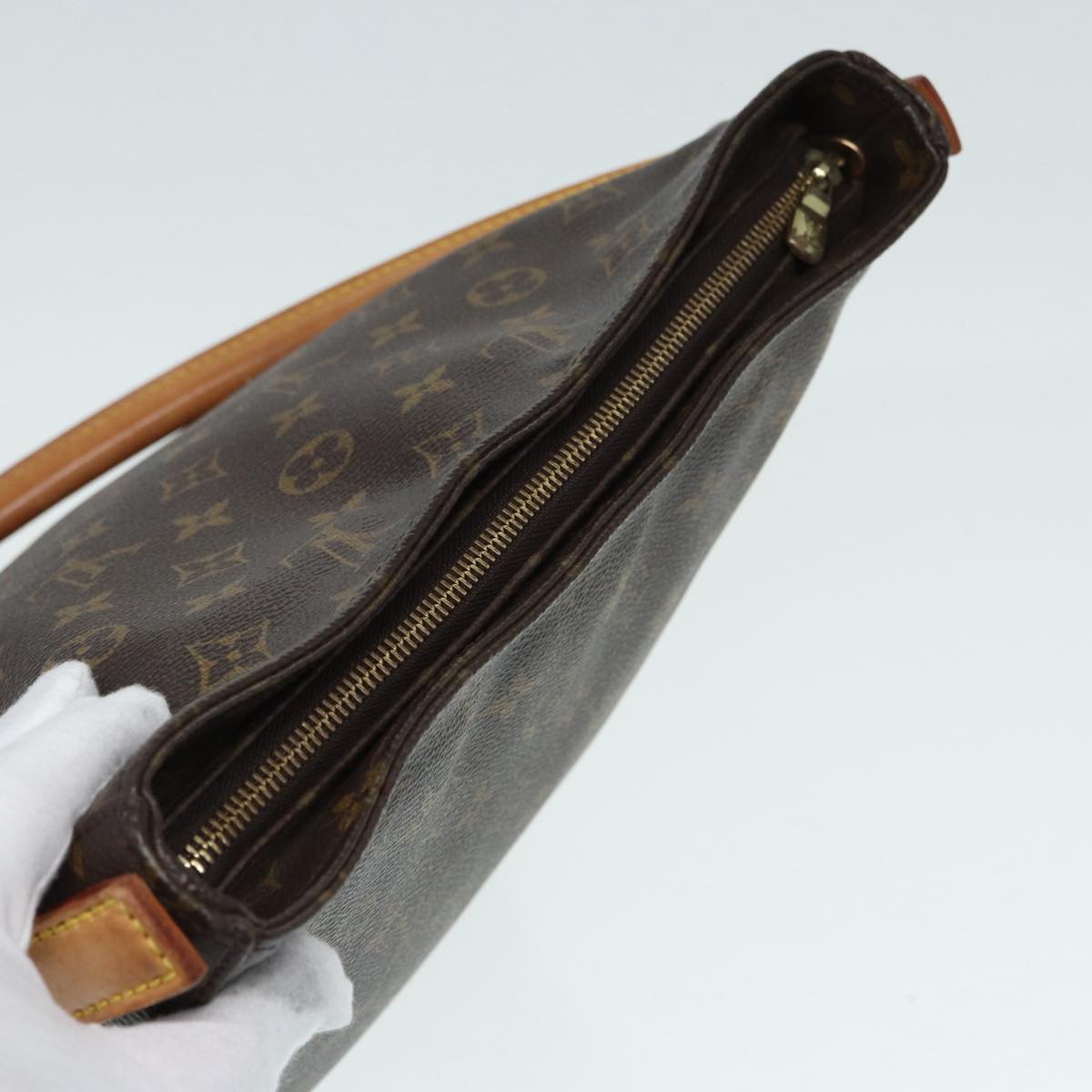 LOUIS VUITTON Monogram Looping GM Shoulder Bag M51145 LV Auth 87586