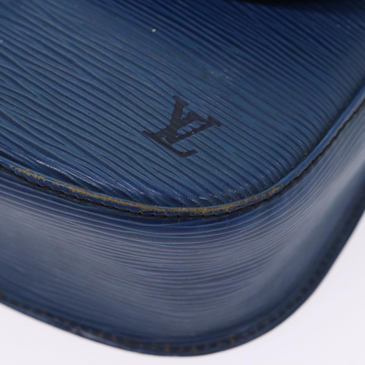LOUIS VUITTON Epi Saint Cloud GM Shoulder Bag Toledo Blue M52195 LV Auth 87869
