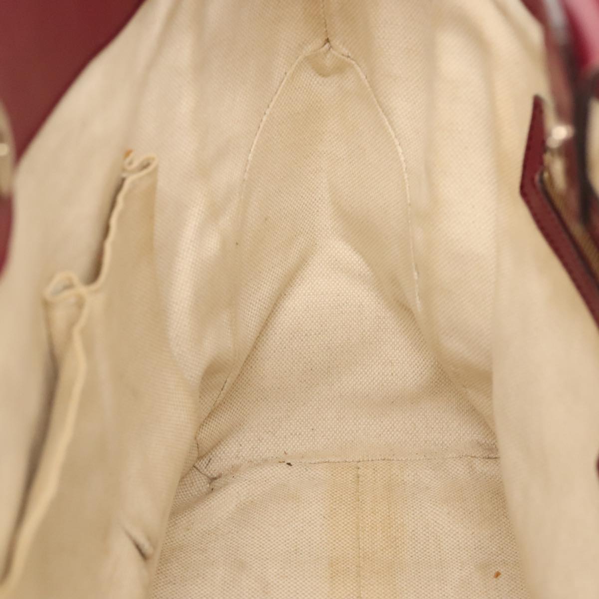 GUCCI GG Canvas Shoulder Bag Beige Gold 257061 Auth 88172