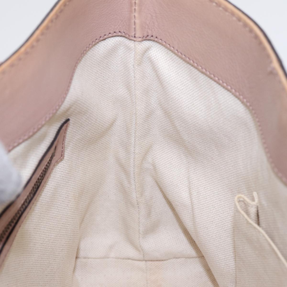 GUCCI GG Canvas Shoulder Bag Beige Gold 308604 Auth 88173