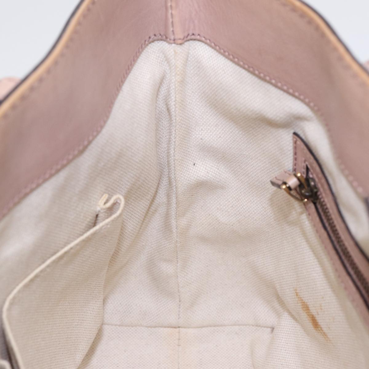 GUCCI GG Canvas Shoulder Bag Beige Gold 308604 Auth 88173