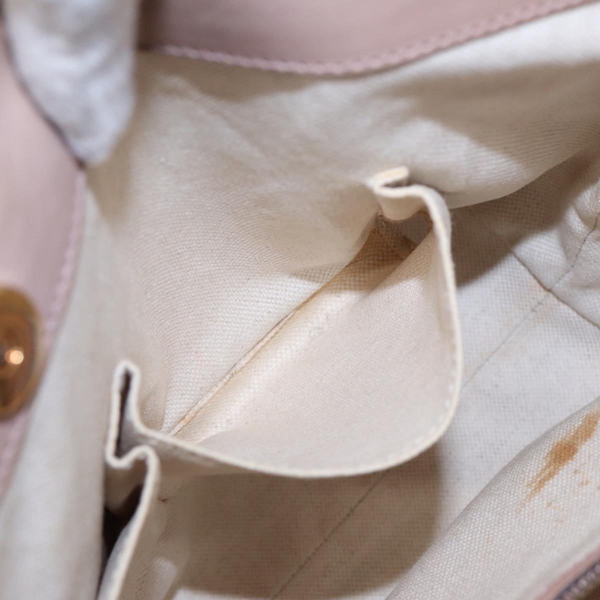 GUCCI GG Canvas Shoulder Bag Beige Gold 308604 Auth 88173