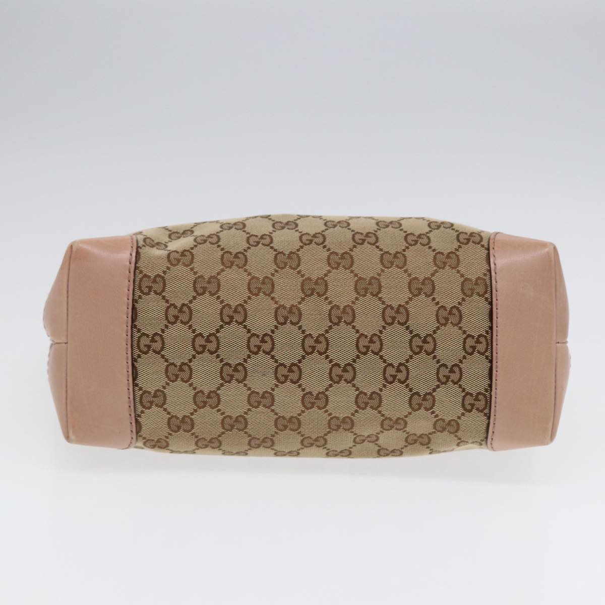 GUCCI GG Canvas Shoulder Bag Beige Gold 308604 Auth 88173