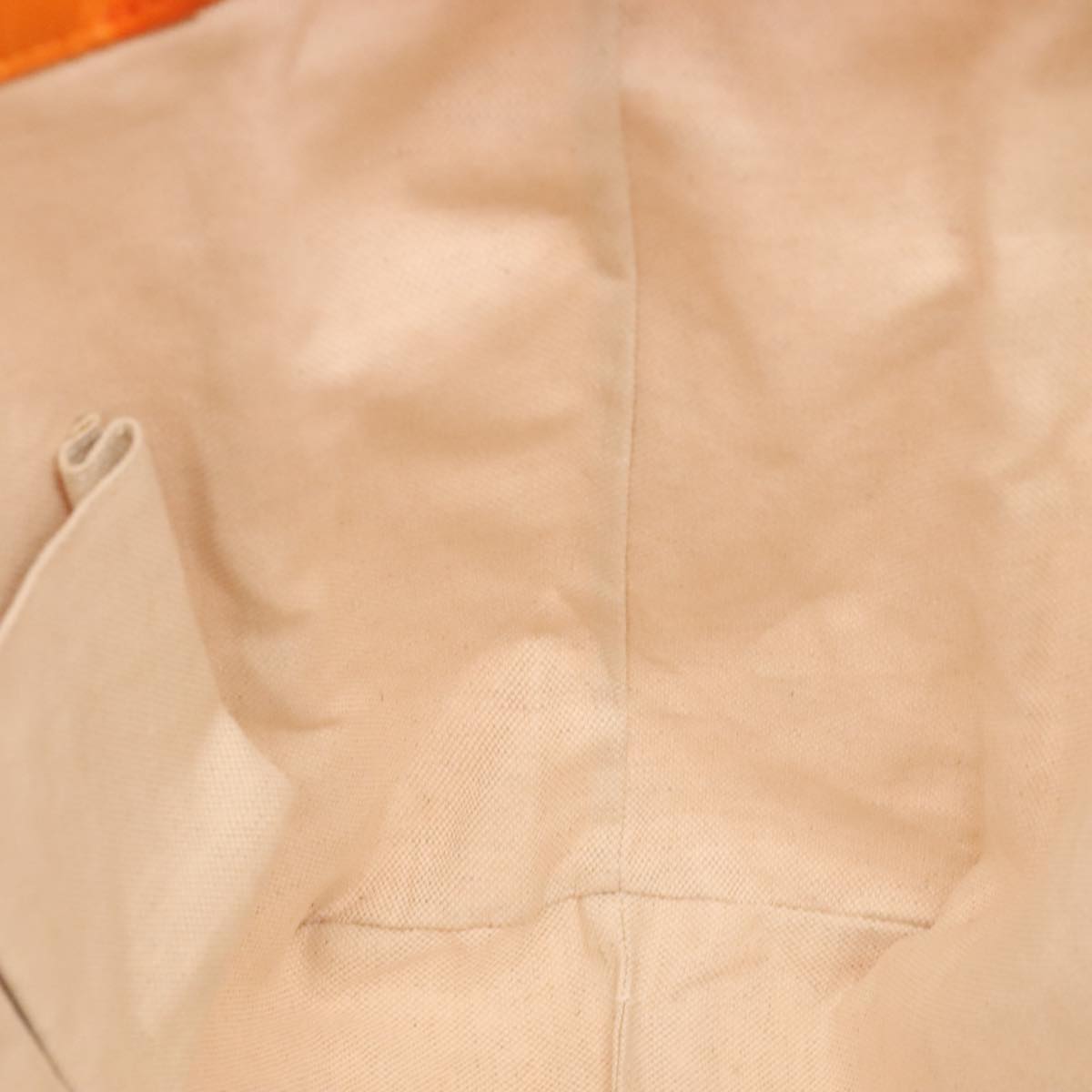 GUCCI GG Canvas Tote Bag Nylon Orange Silver 282439 Auth 88179