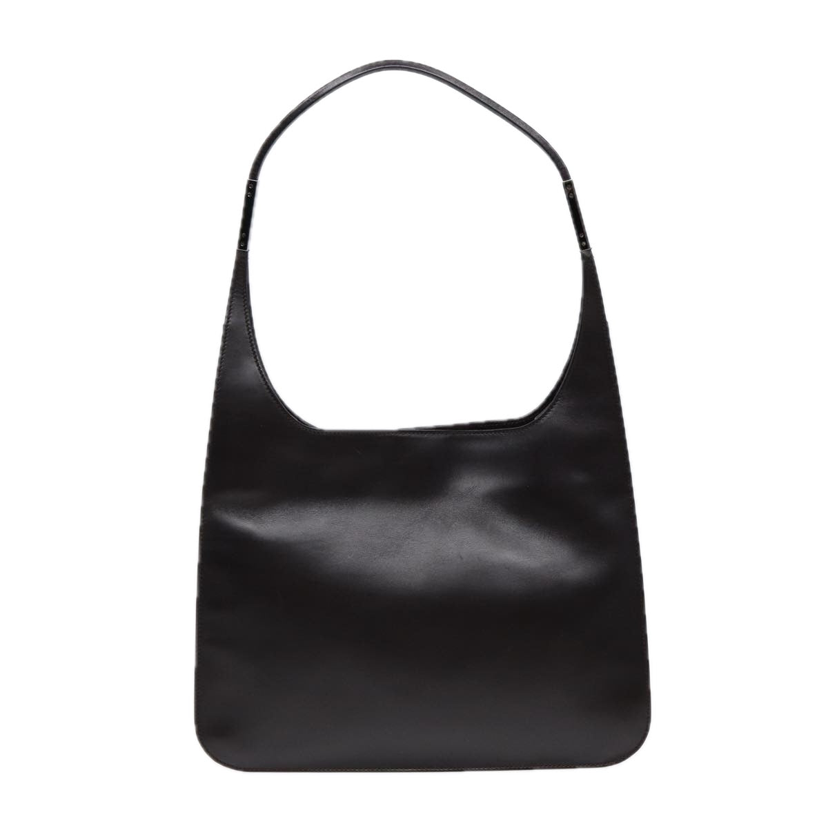 GUCCI Shoulder Bag Leather Black Silver 001 3167 Auth 88563