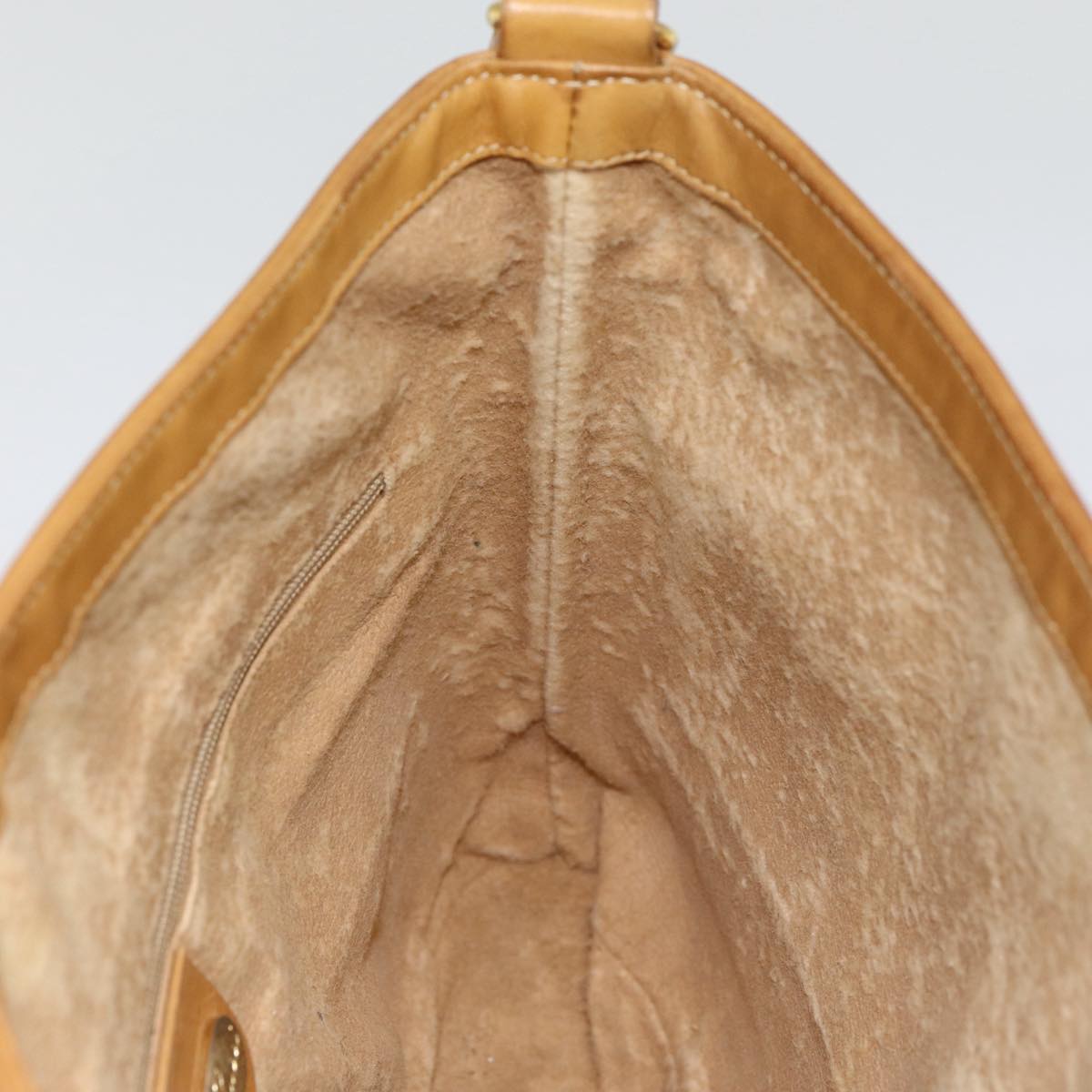 GUCCI Micro GG Canvas Web Sherry Line Shoulder Bag Beige Gold Auth 88776