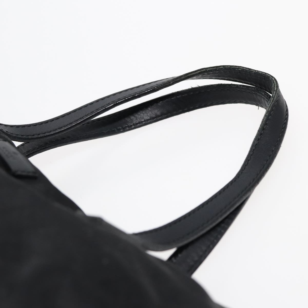 GUCCI GG Canvas Tote Bag Nylon Black Gold 282439 Auth 89135