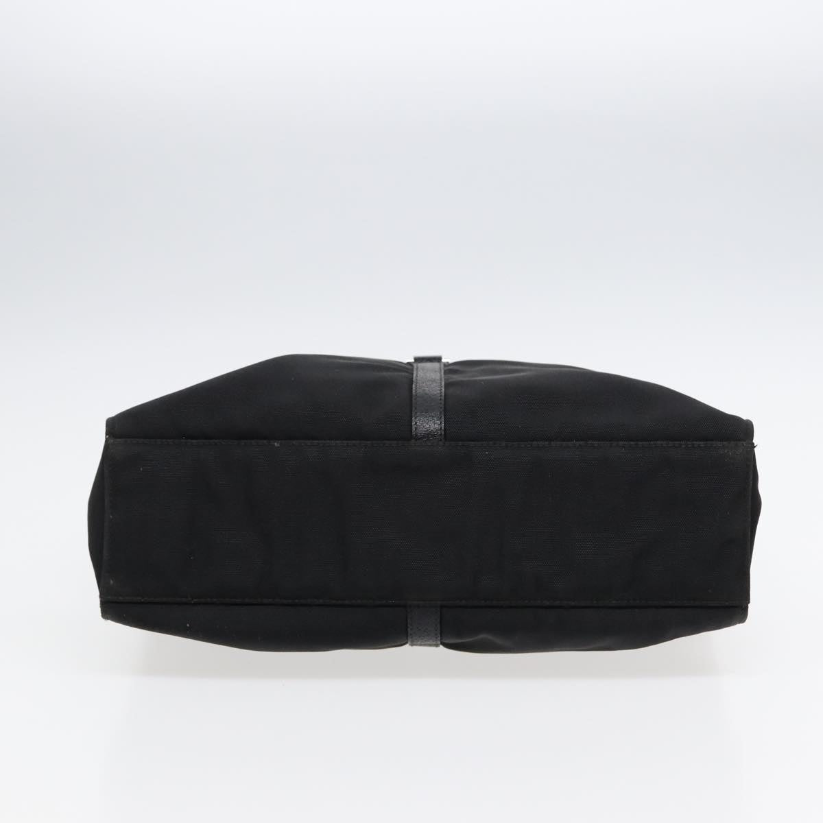 GUCCI Jackie Shoulder Bag Nylon Black Silver 001 3355 Auth 89141